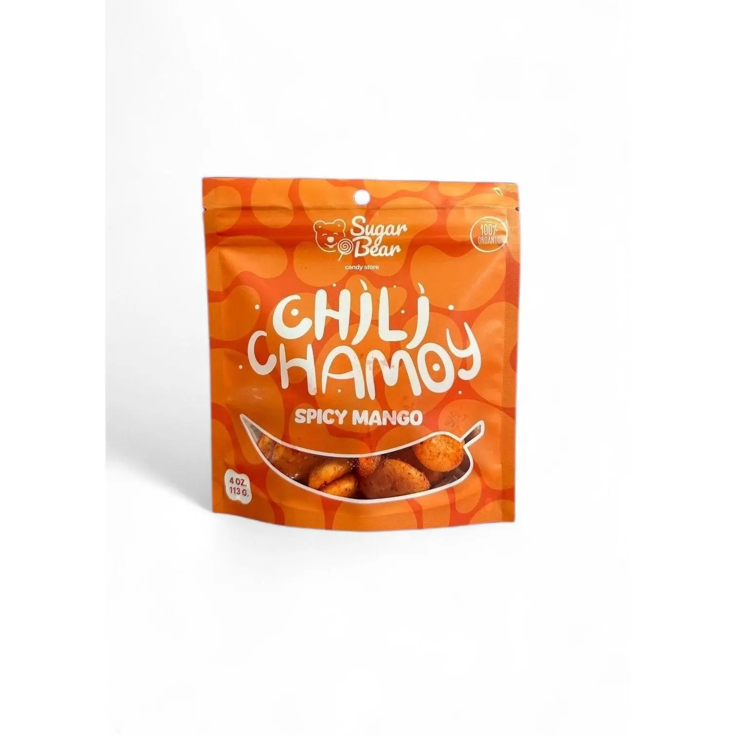 Chili Chamoy Gummy Mangoes - Spicy & Sour Gummy Candy for Spicy Lovers - 4 oz Pack