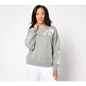 Driftwood Jeans Teddy Crewneck Pullover - Daisy