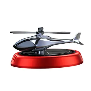 Car-mounted solar-powered rotating airplane dashboard car perfume ornament with long-lasting light fragrance car fragrance diffuser
