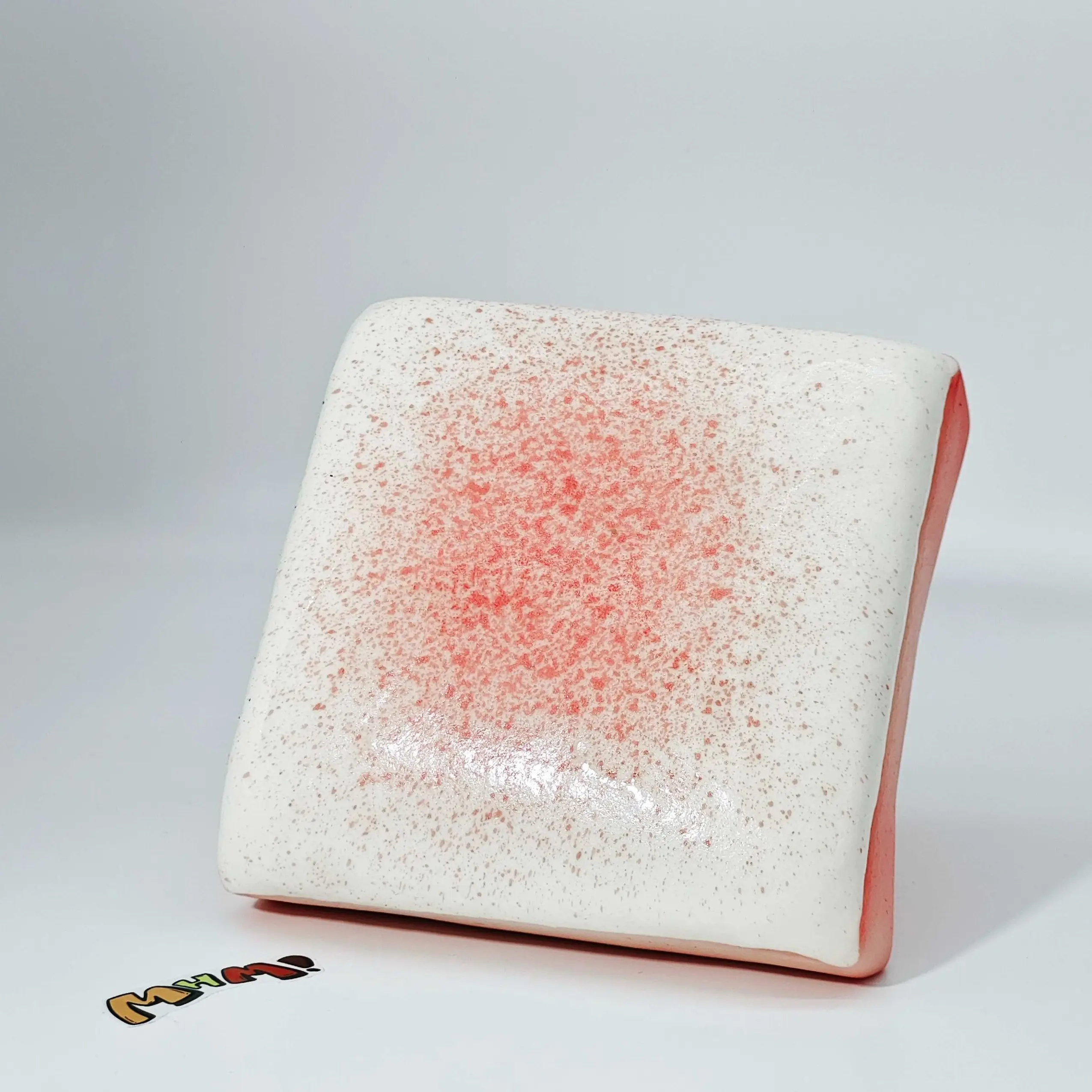 MHM Squishy Series Strawberry Milk Toast Stress Relieving Toy with Sticky, Moist, Soft and Slow Bouncing Foods