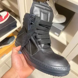 Men’s Shoe Top Quality Leather Sneaker High Top Geobasket Leather Owen Fashion