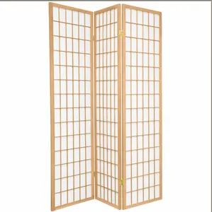 6 ft. Tall Window Pane Shoji Screen