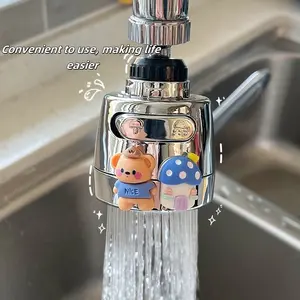 Water Faucet Adapter, Splash-Proof Pressure Nozzle, Universal Extension Filter for Vegetable Sink, Durable and Efficient Design