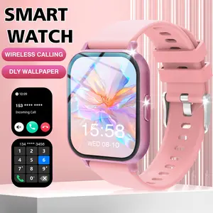 Smart Watch Wireless Calling/messaging, Multi-Sport Modes, Call & Message Alerts, Custom Wallpaper, Compatible iOS/android, Fitness Smartwatch