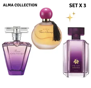 Alma Collection Perfume Set By AVON Far Away, Rare Amethyst & Imari Seduction (3-Piece Set)