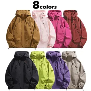 Spring/Autumn lightweight stand-collar softshell jacket, minimalist slim fit for everyday commuting and outdoor sports, available in multiple colors—your choice.