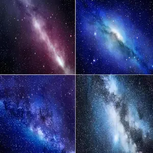 4 Pcs Fluorescent Light Covers for Ceiling Lights Classroom, Stylish Fluorescent Lampshades Classroom Light Cover Magnetic, Modern Ceiling Light Covers for Office, Home, Hospital (Starry Sky)
