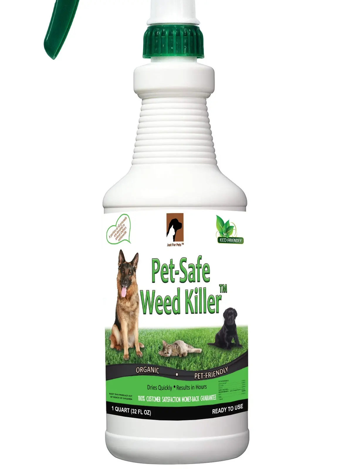 Just For Pets Weed Killer Spray (32 oz Quart) NO Glyphosate Just For Pets Weed Killer Spray (32 oz Quart) NO Glyphosate