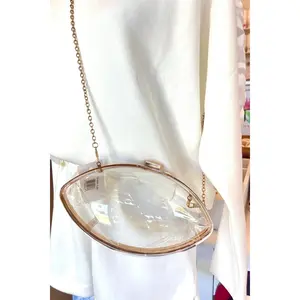Clear Gameday Football Shaped Crossbody Bag (2 different styles)