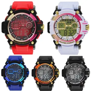 53mm Women Men's Alarm Military Army Digital Sport Water Resistant Quartz Watch Casual