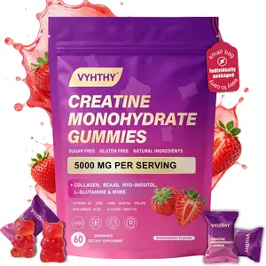 VYHTHY Creatine Monohydrate Gummies – Supports Energy, Cognitive Health & Post-Workout Muscle Recovery  For Women