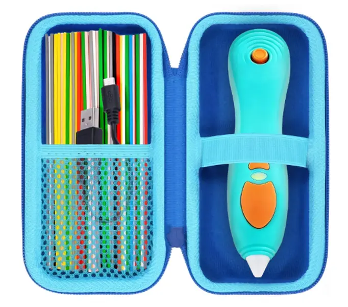 3D Pen Hard Case, 3D Printing Pen Filament Refill Pack and USB Cable (Case Only)