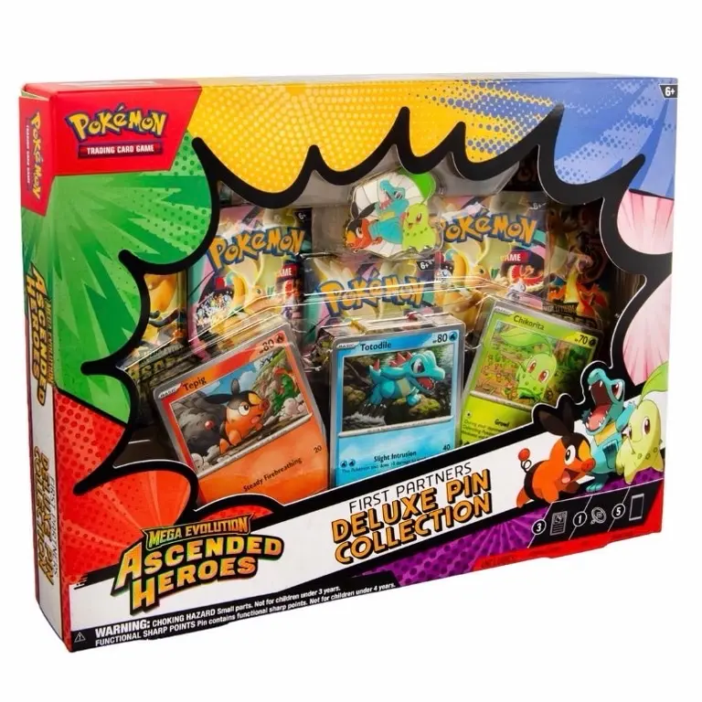 Pokemon Trading Card Games Mega Evolution Ascended Heroes First Partners Deluxe Pin Collection - Trading Card Collectibles