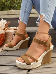 Elegant Velvet Women's Thick Heel Shoes, Ankle Strap, Breathable PU Leather, All-Season Wear, Unique Square Toe Design, High Heels, Trendy Sandals