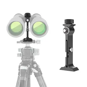 Quick Release Binocular Tripod Adapter Arca-Swiss Compatible Mount Bracket for Large Astronomy Binoculars Telescopic Aluminum Telescoping Handle Travel Accessories #Binocular Tripod Adapter
