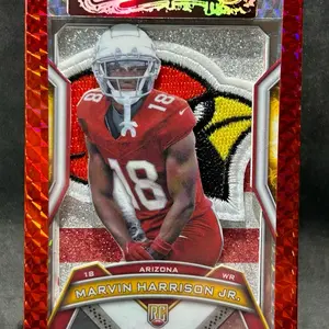 Marvin Harrison Jr Cardinals 3D Sports Card, Handmade Rookie Gift Art