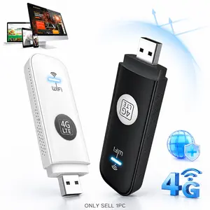 USB 4G WiFi Modem, 150Mbps Mobile Hotspot, Plug & Play Design, Global Universal, Multi-Device Support, Stable Signal, Great for Travel, Business Trips & Daily Use