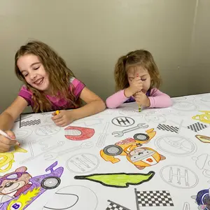 Race Car Table Size Coloring Sheet