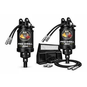 BA Pro-Drill™ 200 Auger Drive Kit | 10–25 GPM | 2” Hex | Skid Steer Post Hole Digger Attachment | Complete System