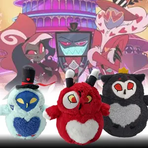 New Anime Hazbin Hotel Hell Devil Cat Plush Doll CCartoon Movie Peripheral Plushie Game Enthusiast Children's Gift For Fans