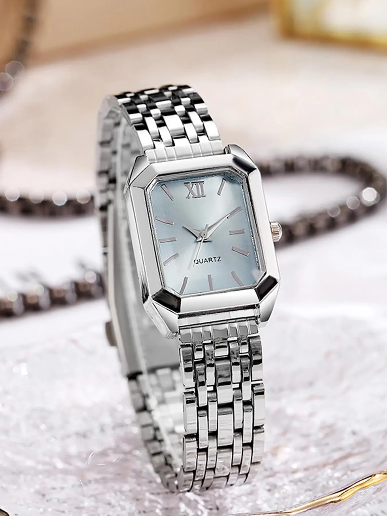 Women's Elegant Fashion Analog Quartz Watch, Fashion Watch for Party, Daily Clothing Decor, Trendy All-match & Exquisite Watch for Birthday Gift, Modern Trendy Watch, Modern Fashionable Wristwatch, Quartz Wristwatches
