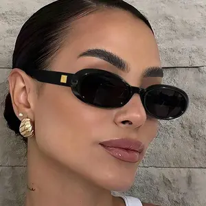 Retro Small Oval Sunglasses Women Men Fashion Vintage  Shades Sun Glasses Summervibes