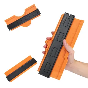 Contour Gauge Tool (10 Inch-Orange) Irregular Shape Duplicator, Birthday Gifts for Men Dad, Cool Gadgets for Men, Outline Edge Angle Measuring Tool for Woodworking Flooring