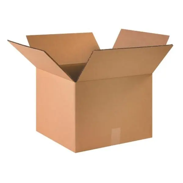 Box Partners HD161612DW Heavy Duty Double Wall Protection Boxes, 16in x 16in x 12in, 275# d.w./ect-48 Kraft Corrugated, Flat Pack, Ship Flat, Stacking Strength, Bundle Quantities