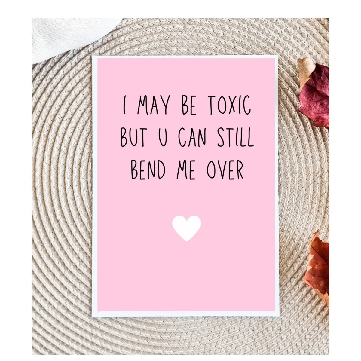 Witty Love Card - A2 Size 4.25 x 5.5 - Premium Card Stock - Punny Card - Snarky Valentine's Day Card - Witty Anniversary Card - Dirty love Cards - Card For Him - Card For Husband