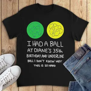 BoJack Horseman Diane's 35th Birthday T-Shirt, Cotton Men's Women's Tee AB1102