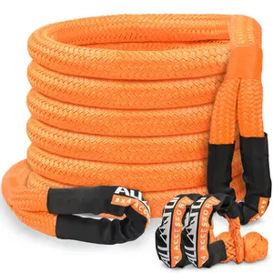 Kinetic Recovery Rope Kit w/ 2 Soft Shackles - 1.5in x 30ft - 83000Lbs - Orange