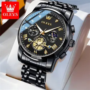 Celebrity endorsement genuine brand men's watch OLEVS light luxury value watch classic multi-function quartz watch luminous waterproof 2856