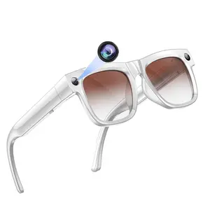 Smart Glasses with HD Camera, with 4GB Memory(No TF Card Need), 8MP Anti-Shake Video Recording , 290Mah Battery,AI Real Time Translation ,Bluetooth Calling ,Build-in Mic & Speakers, HiFi Audio ,Music Control.