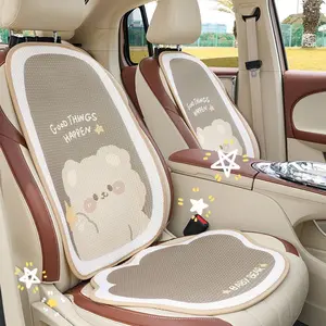 Cartoon Bear Pattern Car Seat Cover, Cute Car Seat Protector, Universal Car Seat Protective Cover, Car Interior Accessories for Women & Men, Car Seat Decorative