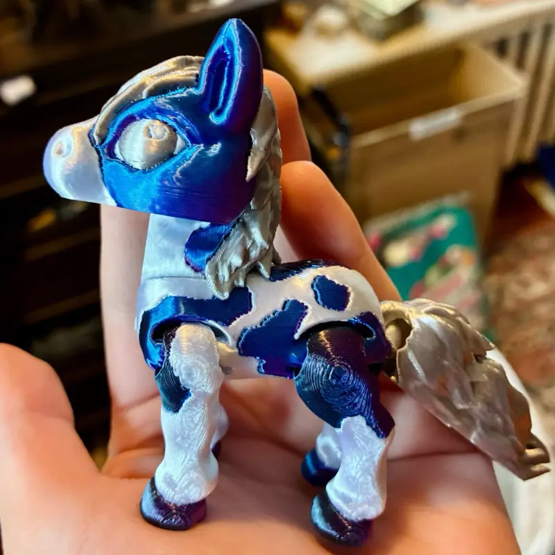 Articulated Mini Paint Horses | 3D printed plastic articulated horse fidget toy sensory desk pet unique gift