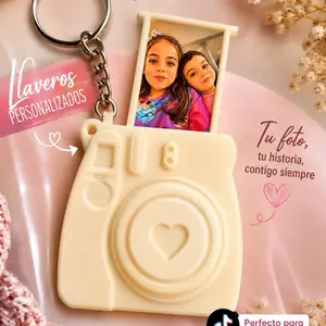 Llavero Cámara Fotográfica Personalizado con Foto | Impresión 3D