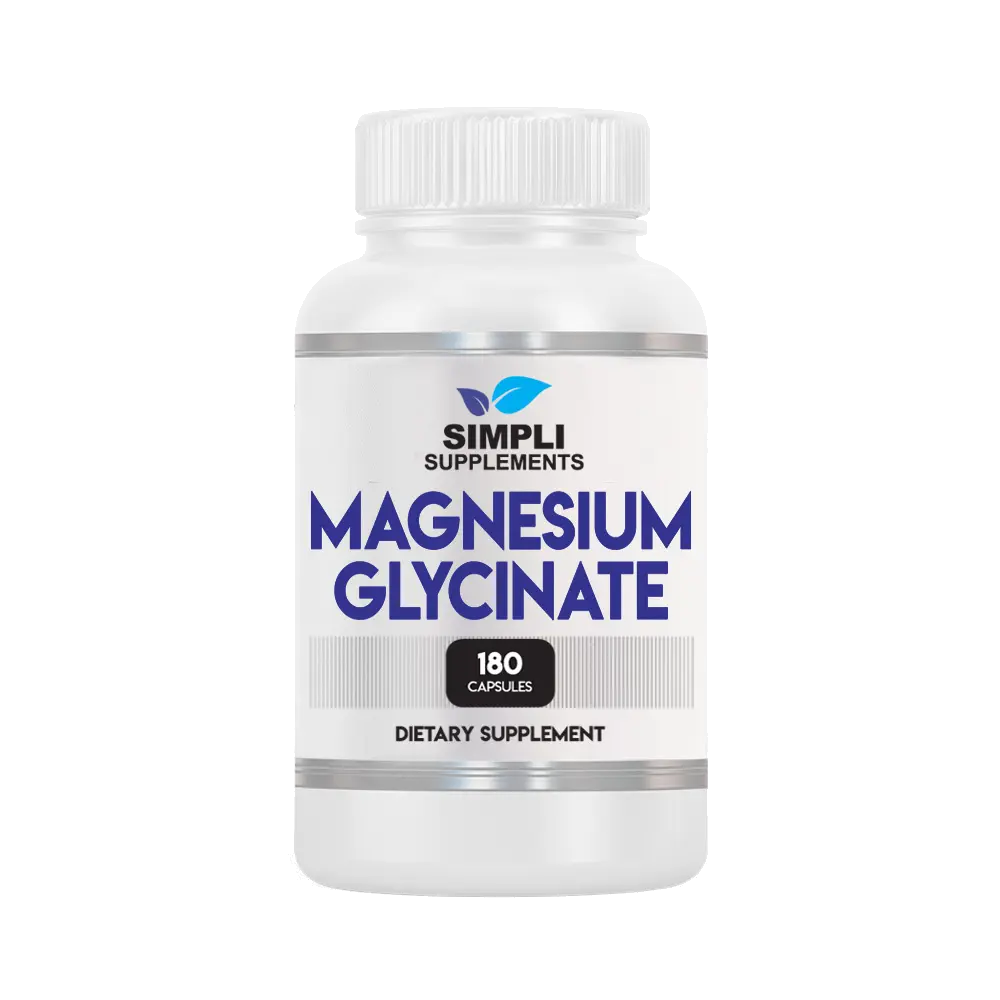 Magnesium Glycinate 400mg per Serving – High Absorption – Gentle on Stomach – Supports Sleep, Relaxation, Muscle, Bone & Immune Health – Non-GMO, Vegan, 180 Capsules Visit the Simpli Supplements Store