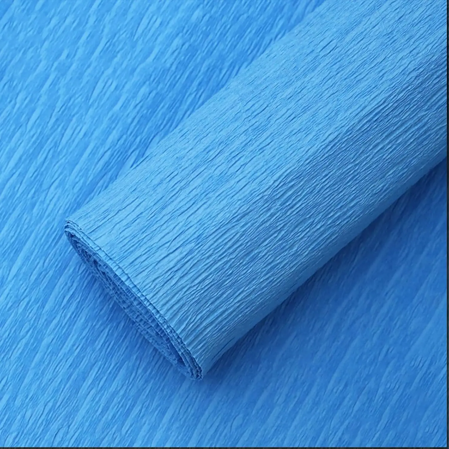 Crepe Paper Roll (17Inch x 8.2Ft/2Rolls), Heavy Papel Crepe Set Multi-Color, Crepe Paper for Birthday Wedding Party Decoration DIY Craft (Blue)