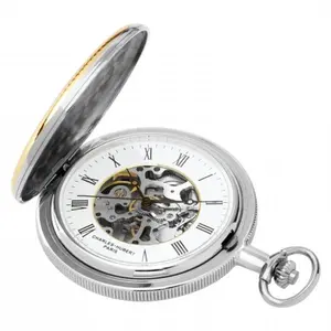 Charles-Hubert- Paris Two-Tone Mechanical Pocket Watch