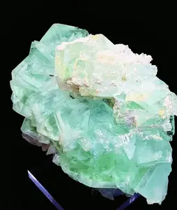 Clear cubic fluorite  natural crystal Home Decoration