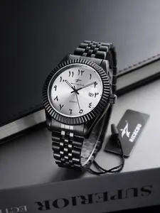 RICECGO Men's Quartz Watch Elegant Black Case + Vintage Dial Markers Features Date Display Premium Business Aesthetic Perfect for Daily Wear / Commuting Limited-Time Flash Sale Business Fashion Watch Analog Watch