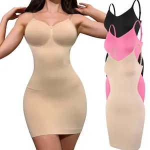 Women's Dress Slips for Under Dresses  Tummy Control Shapewear Full Cami Slip Body Shaper With Spaghetti Strap, Basic Casual Comfy Farbic Womenswear Springtok