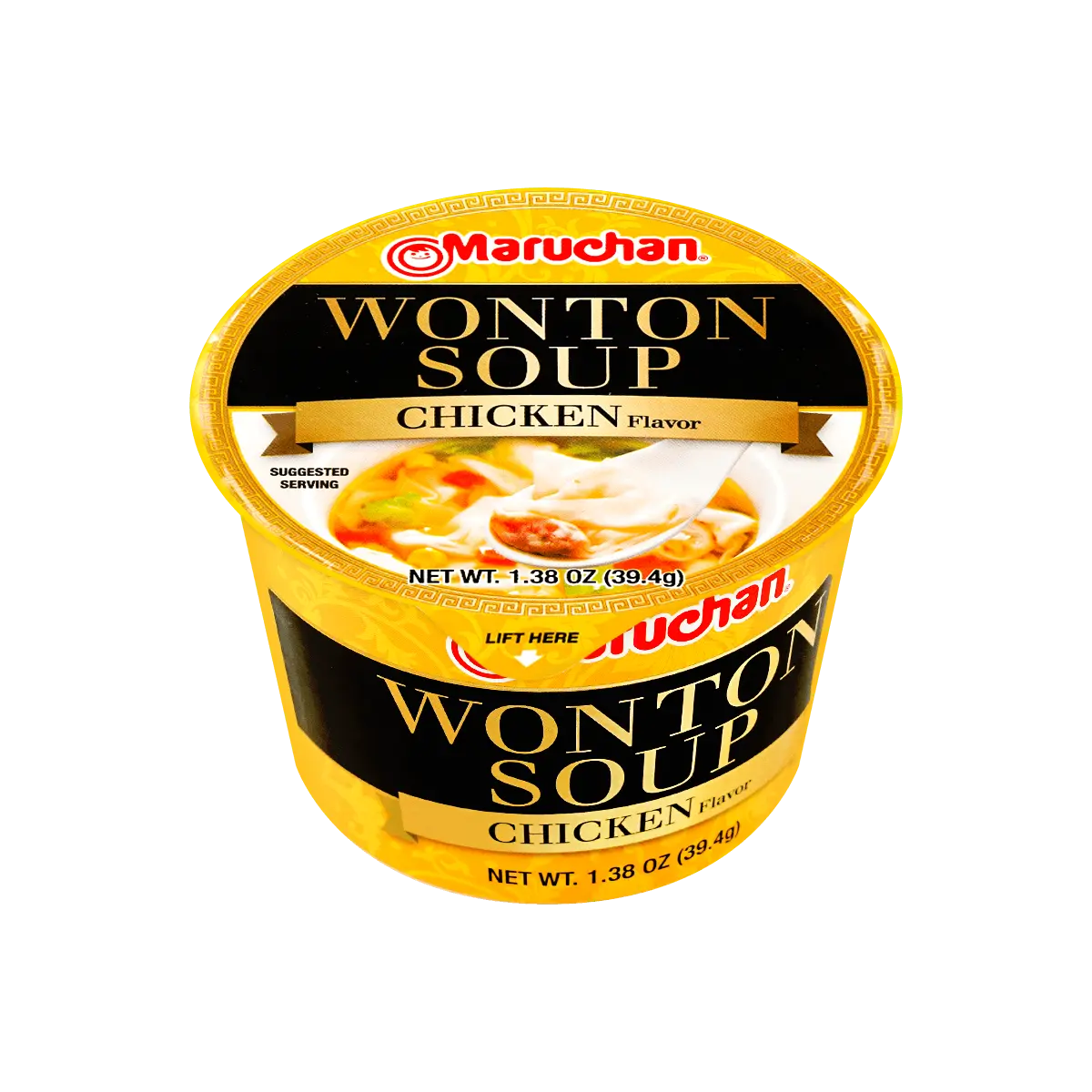 Maruchan Ramen Chicken Flavor Instant Wonton Soup - 39.4g, Japanese Style Quick Meal