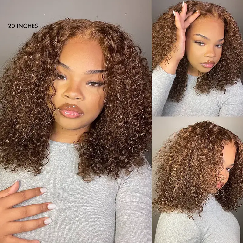 Geeta Hair-Kinky Curly Glueless Wig Pre Cut 7X5 Wear and Go Human Hair Wigs 180%/200% Density#TikTokShopBackToSchool