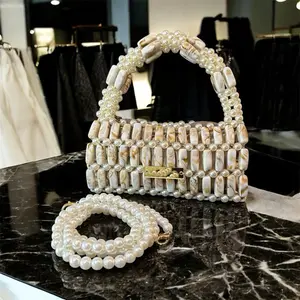 Teyana Handmade Beaded Bag for Outing with Inner Lining Perfect for Keys Cards Phone and Other Accessories Elegance Accessory 100% Handmade with Beads