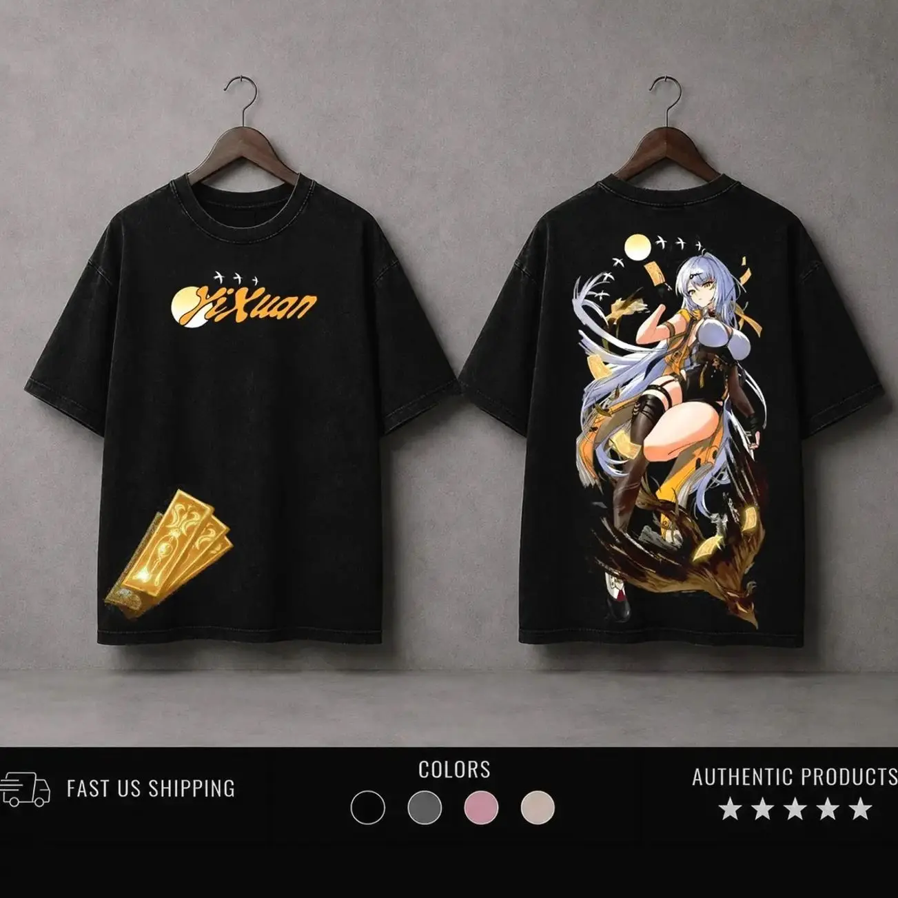 Yixuan - Zenless Zone Zero Washed Tshirt, Sweatshirt, Hoodie ZZZ game Oversize 2 Sided Cotton unisex graphic Tshirt, game movie Tops graphic tee, 62H