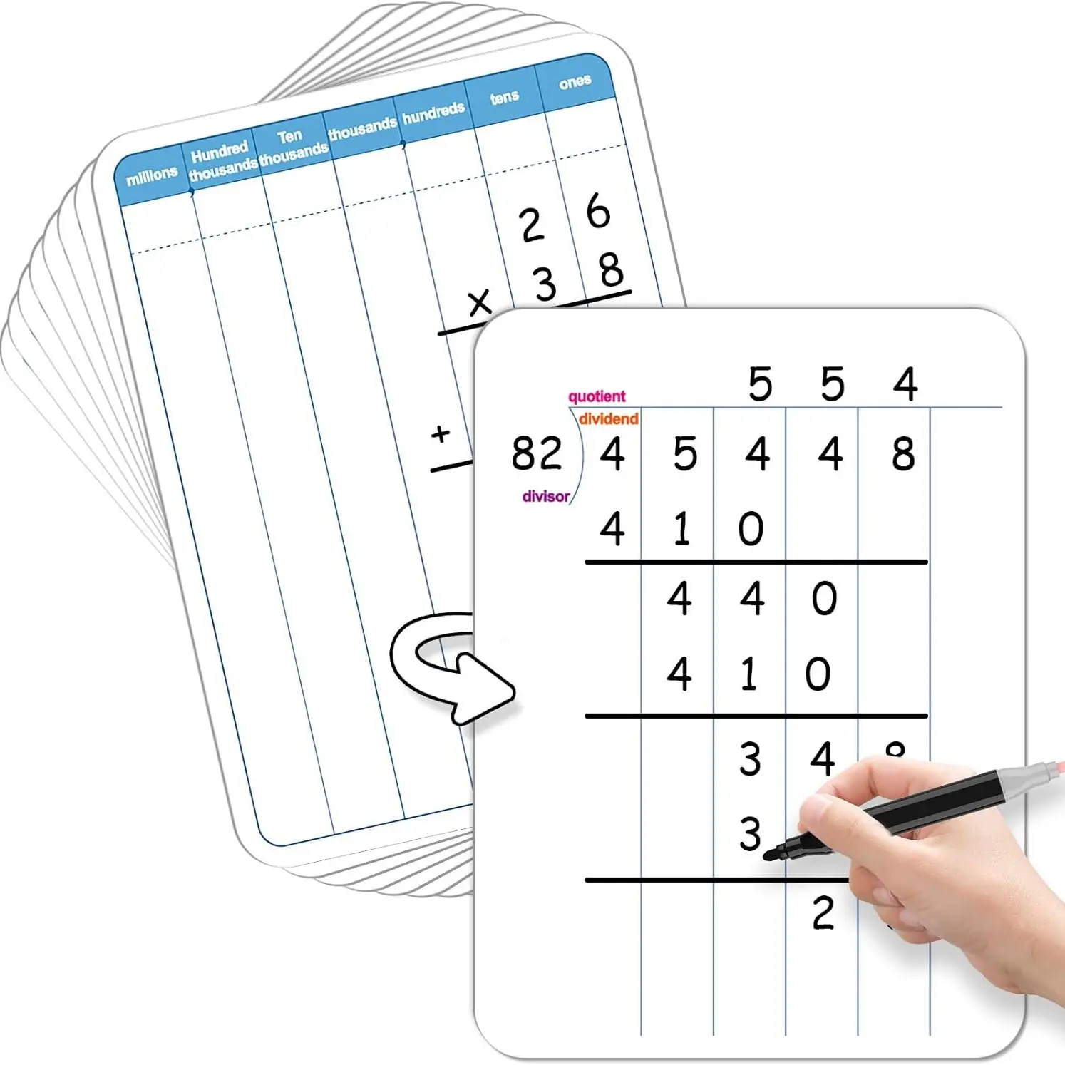 Long Division Whiteboard