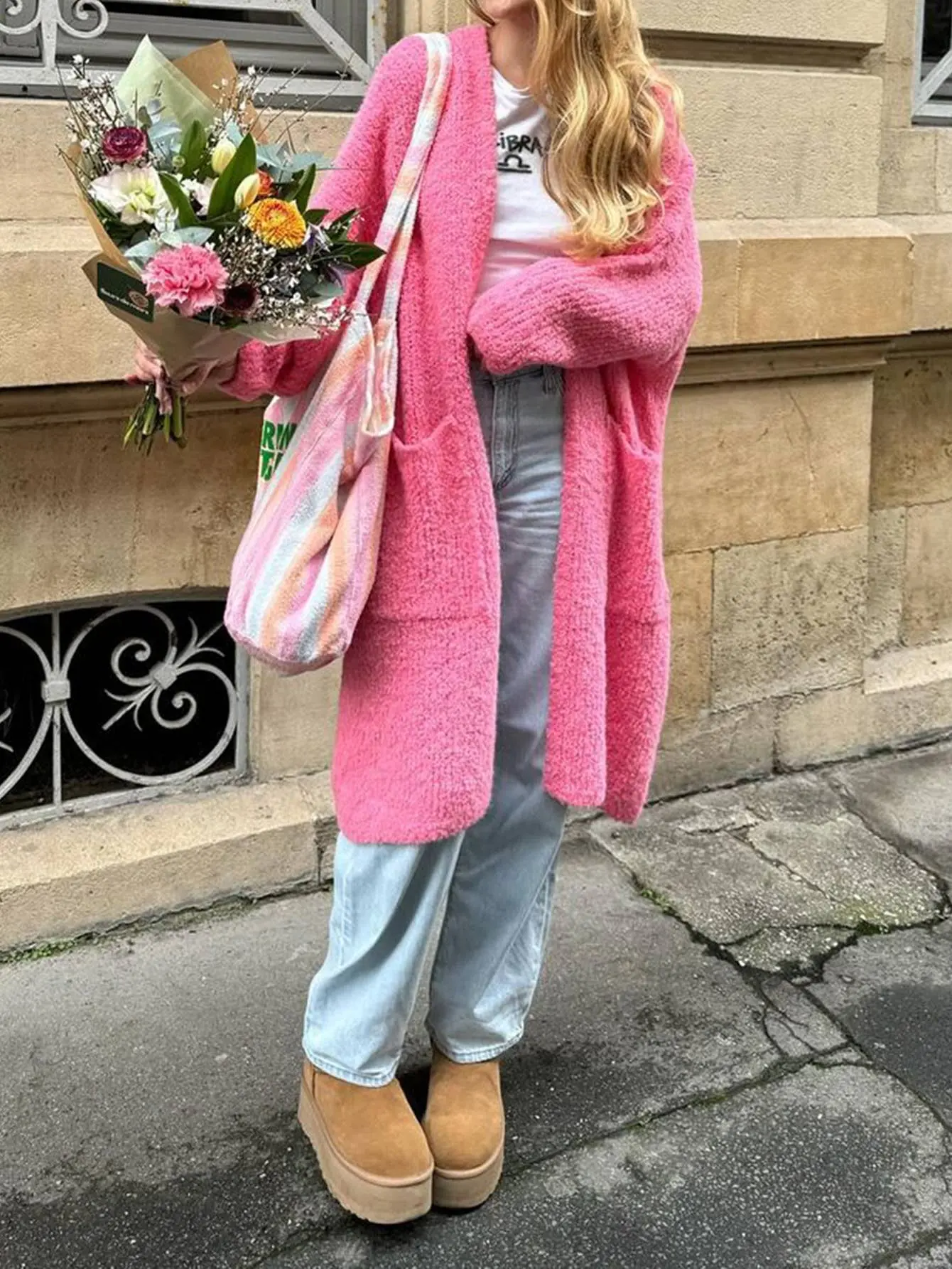 long dress and cardigan outfit - TikTok Shop