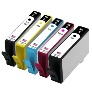 U.S. Remanufactured for HP 564XL Black, Photo Black and 3 Color Ink Cartridge Combo Pack
