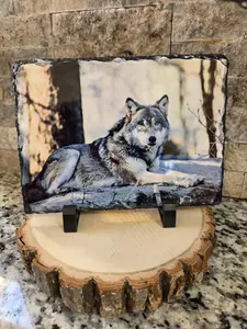 Photo Slate Frame – Sublimated Picture Stone Gift- Customizable